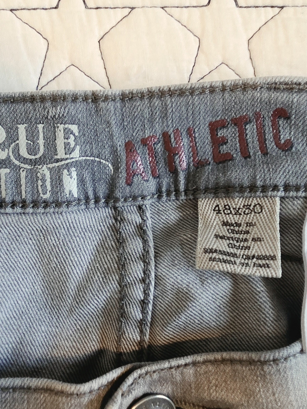 True Nation Athletic Grey Men’s Jeans - Size 48x30 (Big & Tall)